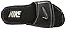 Nike Men's Comfort Slide 2, Black/Metallic Silver/White, 9 D - Medium