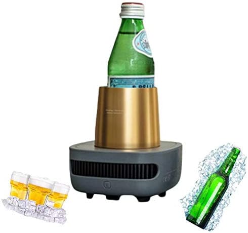Julvie Portable Cooler Instant Cooling Cup Beverage Cooling Device Fast-Cooling Mini Mobile Refrigerator Cools for Drinks and Water