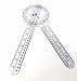 Set of 6 Piece Spinal Finger Goniometer Protractor Ruler 360 Degree 12 inch 8 inch 6 inch (A2Z)