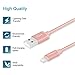 Tranesca Dual USB wall charger and 6ft MFI lightning charging cable for iPhone X,iPhone 8/8 plus/iPhone 7/7 plus/iPhone 6/iPad/iPad Pro and more (Rose Gold)