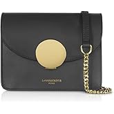 LeParmentier New Ondina Mini Shoulder Bag, Calf Leather, Gold Hardware, 6.7 x 5.1 x 3 inches