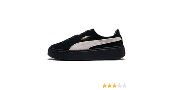 puma platform white gold