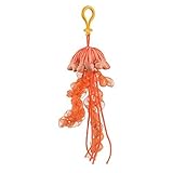 Stuffed Chrysaora Jelly Fish Clip Toy Keychain by Wild Life Artist Jellyfish Clip On Stuffed Animal