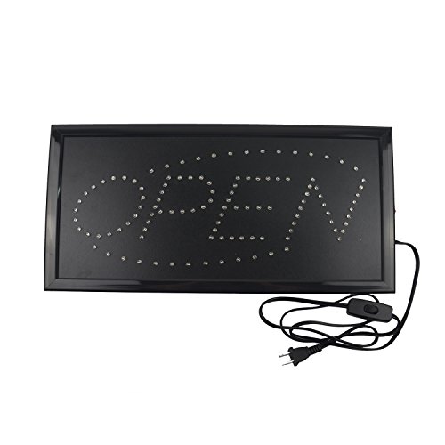 Open LED Neon Sign,LED business open sign advertisement board Electric Display Sign,Light Up Sign 18.9"x9.84" Flashing & Steady light, for business, walls, window, shop, bar, hotel (Model 2) - Thumbnail 5