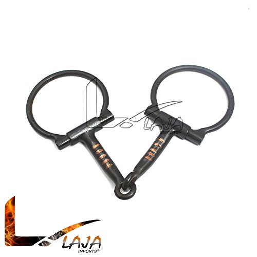 LAJA IMPORTS 5 INCH D RING SNAFFLE BIT WITH COPPER ROLLERS, BT-005