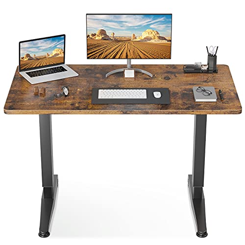 ODK Manual Height Adjustable Standing Desk, 48" x 24" Pneumatic Airlift