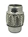 RP Remarkable Power, 1.75 inch Inlet Exhaust Flex Pipe, ID x 4 Length Flexible Tube, Stainless Steel Double Braid Heavy Duty Universal type Muffler Pipe RK7501 Replacement part