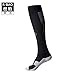 MIUCOO Football Sock Compression Socks Football Running Sport Gym Cale (Black)