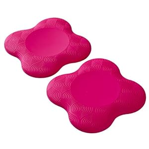 Yoga Knee Pad, LiebHome Yoga Mat – Kneeling Support for Yoga Eco-Friendly & Lightweight Yoga Knee Pads Cushion for Knees, Hands, Wrists, and Elbows 1 pack (PINK 2 PACK)