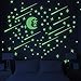 Unomor Glow in Dark Stars and Moon, Glowing Stars for Ceiling and Wall Decals, for Kids Bedding Room or Party Birthday – 216 pcs