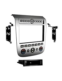 Metra Single Doble DIN instalación Dash Kit con acabado de aluminio para 2003   2007 Nissan Murano, Plateado