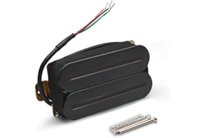 ROZILO Black Bridge Pickup Black Line Dual Hot Rail Humbucker Pickups Ceramic Pickup with 57mm Steel Pole