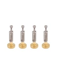 WINSINN Componente de muelle de nivelación M3 Tornillo Pomo para impresora 3D Hot Bed Plataforma (Pack de 4set)