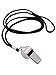 Mudder Metal Referee Whistles Coach Whistles with Lanyard for Football Coaches and Officials (2 Pieces, Silver)