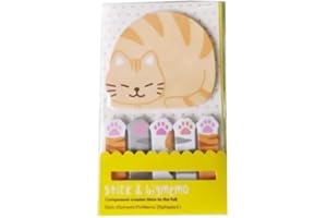120 Sheets/Pack Cute Cat Sticky Notes, Memo Pad Stationery Message Note Diary Plan Planning Notebook, Suitable for Office and