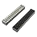 uxcell 5 Pcs 12 Positions Dual Rows 600V 15A Wire Barrier Block Terminal Strip TB-1512