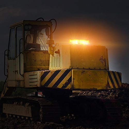 AMBOTHER Amber Emergency Strobe Lights Bar 17 Modes