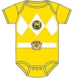 Power Rangers Baby Ranger Costume Romper Onesie (6-12 Months, Yellow)