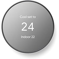 Google Nest Thermostat - Smart Thermostat for Home - Programmable WiFi Thermostat - Charcoal