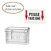 Source One Premium Outdoor Business Card Holder Peel and Stick Clear Unbreakable