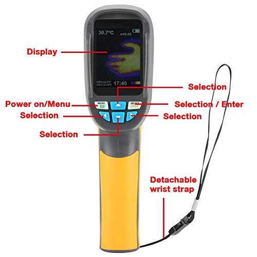 Infrared Wärmebildkamera, HT-02 Wärmebildkamera Infrarot Thermometer, Handheld tragbar Thermal Imaging Camera 2.4 Zoll… – Bild 7