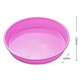 Round Silicone Cake Pan Oven Heat Tools Pizza Mould Suitable For Microwave,oven And Refrigerator Etc.