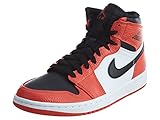 Nike Men's Air Jordan 1 Retro High Basketball Shoe Max Orange/Black 9.5