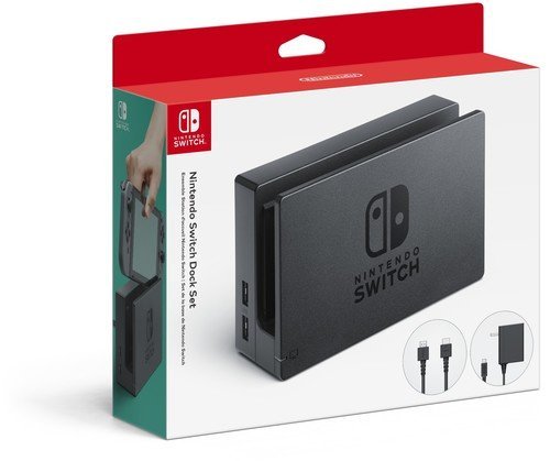 Nintendo Charging Dock Set with High Speed HDMI Cable and AC Adapter for Nintendo Switch, Black (Renewed) Nintendo Charging Dock Set with High Speed HDMI Cable and AC Adapter for Nintendo Switch, Black (Renewed)
