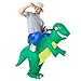 NEWBEA Inflatable Dinosaur T-rex Costume,Halloween Fancy Dress Costumes for Adult Child,Standard Size