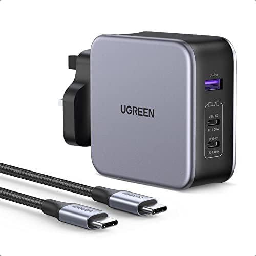 UGREEN Nexode 140W USB C Charger Set 3Port GaN Laptop Charger Type C