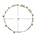LUX ACCESSORIES Gold Tone and Rhinestone Leaf Leaves Metal Flower Crown