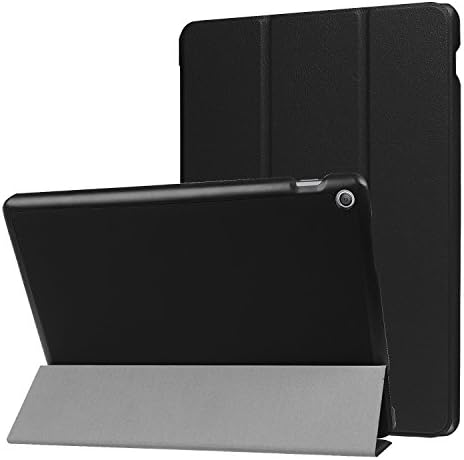 YSMILE ASUS ZenPad 10 Case - Slim Light Weight Smart Shell Stand Case Cover for ASUS ZenPad 10 Z300C / Z300M / Z301M / Z301ML / Z301MFL 10.1-inches Tablet (Black)