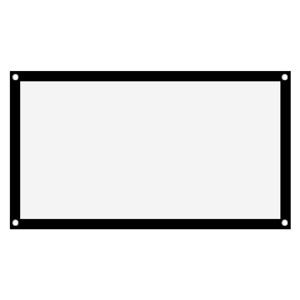 40 72" in Portable Foldable Projector Screen Full HD 1080P Home Theater Canvas(40 inches)