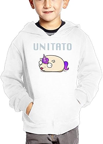 Half Unicorn Half Potato Cotton Pullover Hoodie Sweatshirts For Unisex Children's Hoody