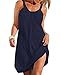 Camisunny Sundress Dresses Summer Mini Dress Dresses for Women Baby Shower Elegant Beautiful Trendy Size XL Navy Blue