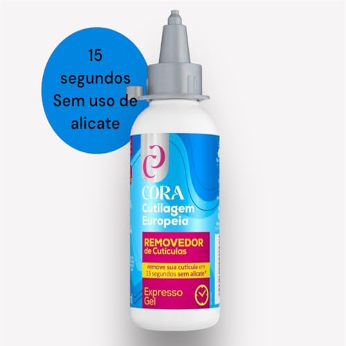 Kit King Cutilagem Europeia Cora Removedor de Cutículas em Gel Esfoliante Hidratante 100ml