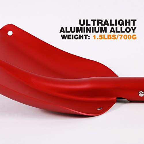 REDCAMP Aluminum Lightweight Snow Shovel for Car Emergency, 21"32