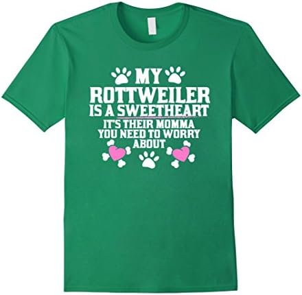 Mens Rottweiler Momma Medium Kelly Green