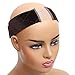 VTAOZI Lace Wig Grip Band New Velvet Comfort Adjustable Elastic Wig Grip Headband with Lace Part for Lace Wigs and Frontals (Brown)