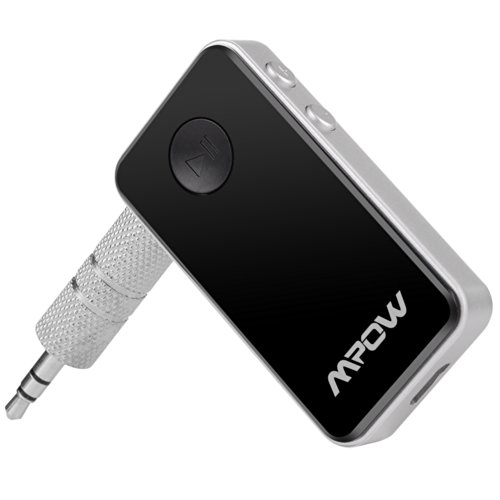 MpowÂ® Streambot Mini Wireless Bluetooth 4.0 Audio Music Streaming Receiver Adapter with 3.5 mm Stereo Output and Hands Free Calling for Car