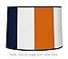 Sweet Jojo Designs Navy Blue and Orange Stripe Collection Lamp Shade