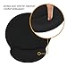 HONESTY Smooth Microfiber Memory Foam Mouse Wrist Pad, Ergonomic Resting Mouse Pad and Wrist Support, Comfortable Typing and Pain Relief, Suitable for Computer Games Office and Study, Black (1 Pack)