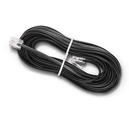 Câble Téléphonique 4 Broches Générique - Longueur 25 Pieds (environ 7,6 M) - Blanc - Neuf Sous Blister