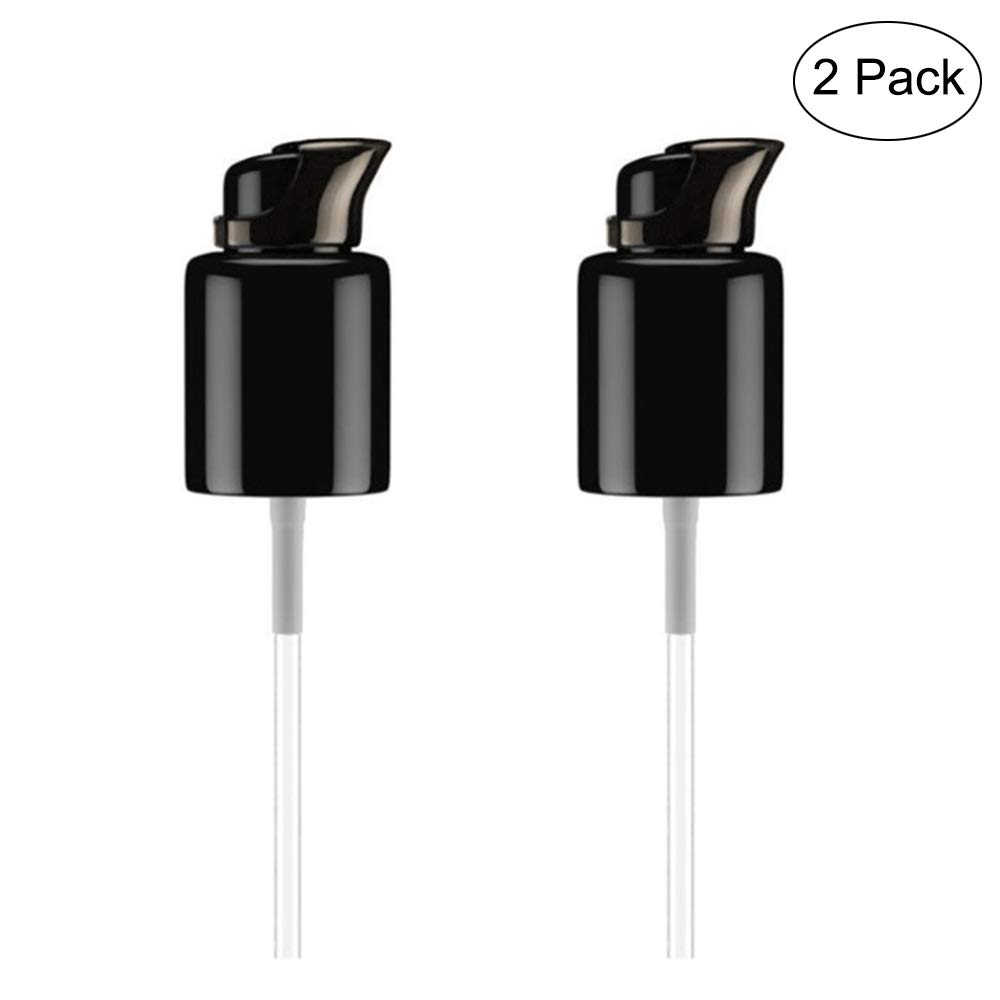 Glodorm 2PCS Replacement Foundation Pump For MAC Studio Fix Fluid Foundation(Black)