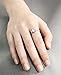 eManco Adjustable Engagement CZ Wedding Rings for Women Cubic Zirconia Copper Silver Plated Fashion Jewelry