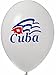 Cuban Flag latex balloons. 11". pack of 12