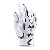 Under Armour Boys' F5 Football Gloves, White/White, Youth Medium
