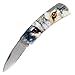 Fury Animal Litho Folding Pocket Knife, 3.5-Inch, Presentation Box (Wolf Eyes)