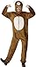 Smiffy's Adult Unisex Bear Costume, Jumpsuit with Hood, Party Animals, Serious Fun, Size M, 31680