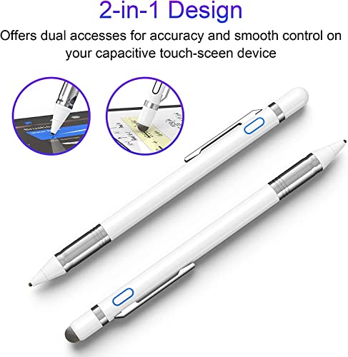 Stylus Pens for Touch Screens Active Stylus Pen for ​iPad Pencil 2 in 1 Fine Point Digital Pen Compatible with iPhone/Android Phone/iPad/iPad Air/iPad Pro/Tablets/etc
